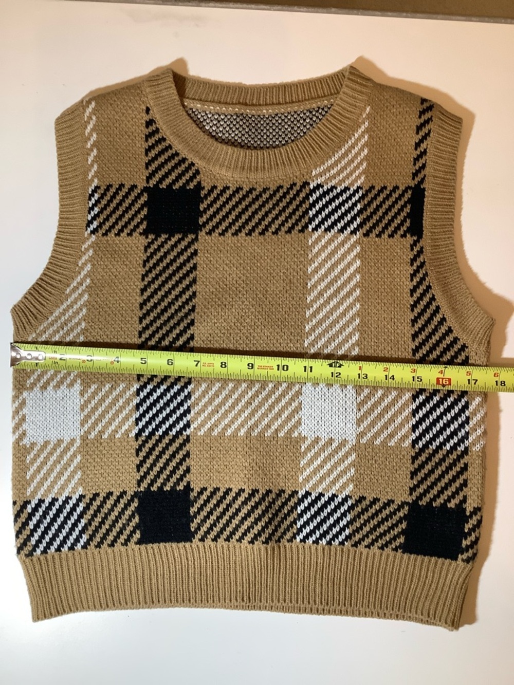 SHEIN 3-Pc Retro Vest Bundle - Granny Square, Plaid & Colorblock - XS/S - Picture 11 of 12